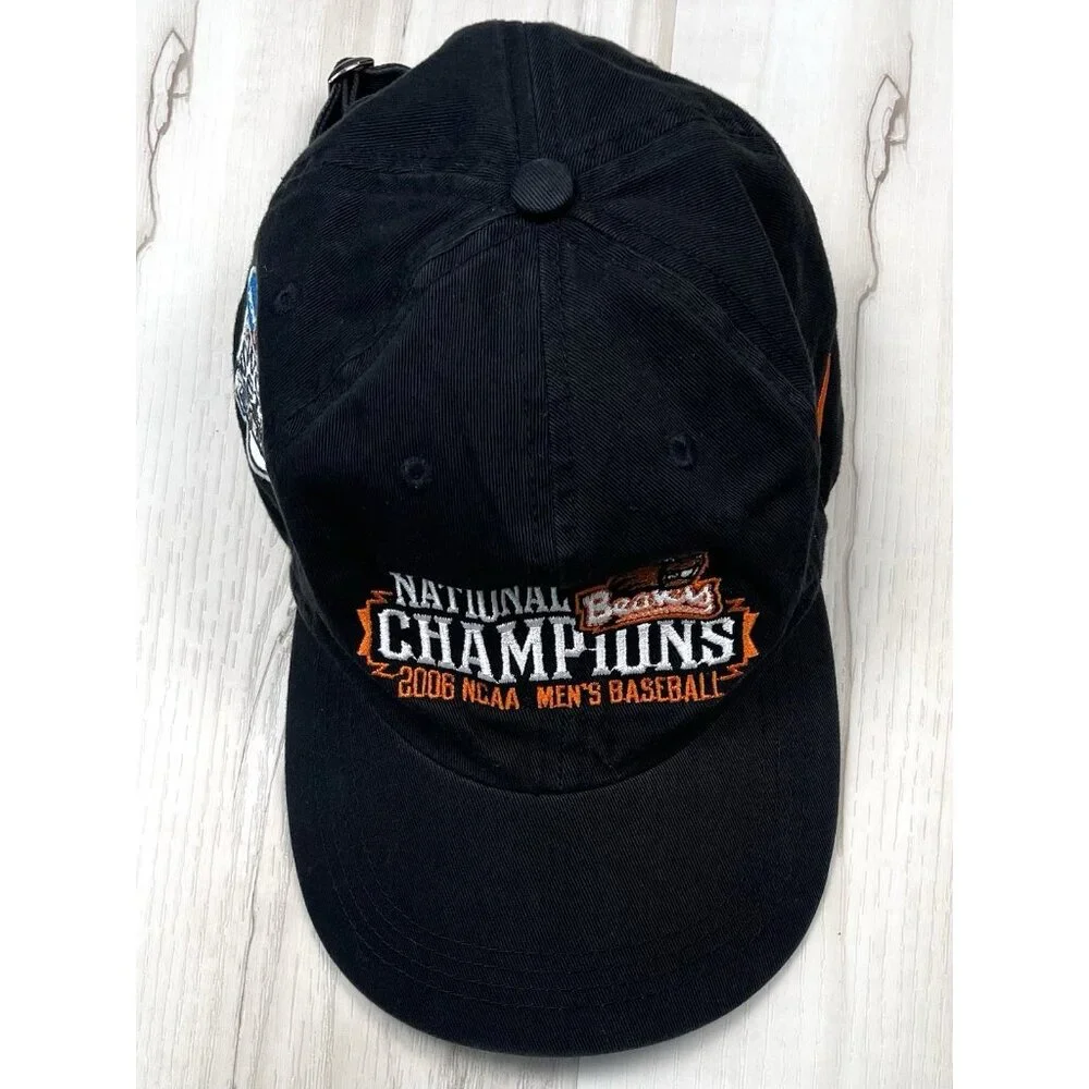 NIKE Team Adult OSFA Adjustable 2006 NCAA National Champions Oregon State CAP